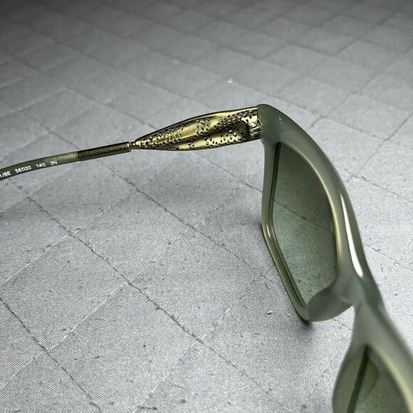 Burberry B 4207  Women\'s Oversized Geometric Sunglasses Clear Green